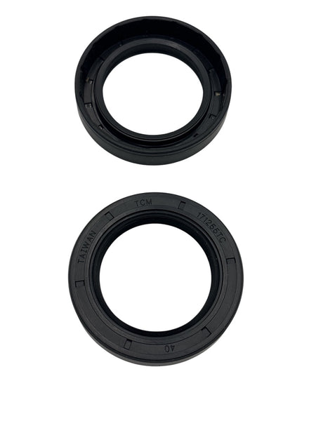 2 pk TCM 171255TC-BX NBR/Carbon Steel Oil Seal, TC Type, 1.719" x 2.561" x 0.5"