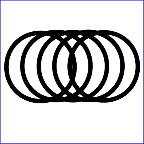 249 Viton/FKM O-Ring, 90A Durometer, 4-7/8" ID, 5-1/8" OD, 1/8" Width Pack of 5