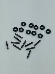 10pk o-rings + short ejectors 7/16" compatible for 1911 Grip Screw o-rings