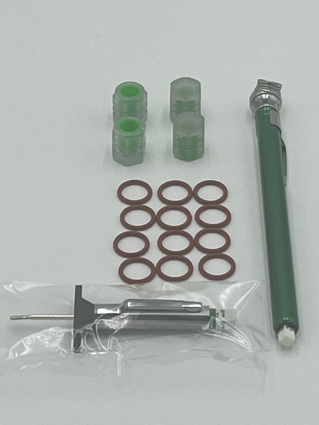 12pk orings +4 caps, tread depth, air gauge compatible for Harley Davidson 11105