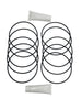 O-Ring Depot 10 pk + Silicone Grease compatible for OmniFilter Newer OB1 Model Std Filter Housing