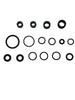 O-Ring Depot Kit Compatible for 1999-03 7.3L Ford Powerstroke Diesel Fuel Housing Bowl Reseal Kit + Vibra Locs FKM Compatible to Viton