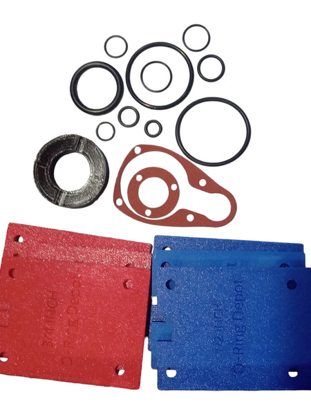 O-Ring Depot kit O-Rings + Gasket BC1329 + Gasket 180256 + Bumper 105044 + 3 Shoes 3/4" + 3 Shoes 1/2" #6B for Bostitch MIII812CNCT