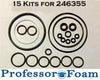 Professor Foam A-Quality x15 Fits Graco Fusion AP 246355 Kit--Highest Chemical Resist