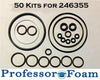 Professor Foam 50 A-Quality kits Fit 246355 Graco Fusion AP Highest Chem Resist